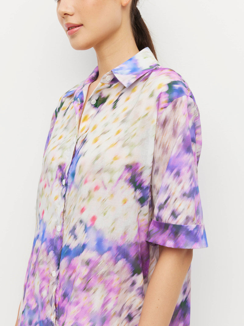 Isle Shirtdress (Lavender Mist Cotton) Aster