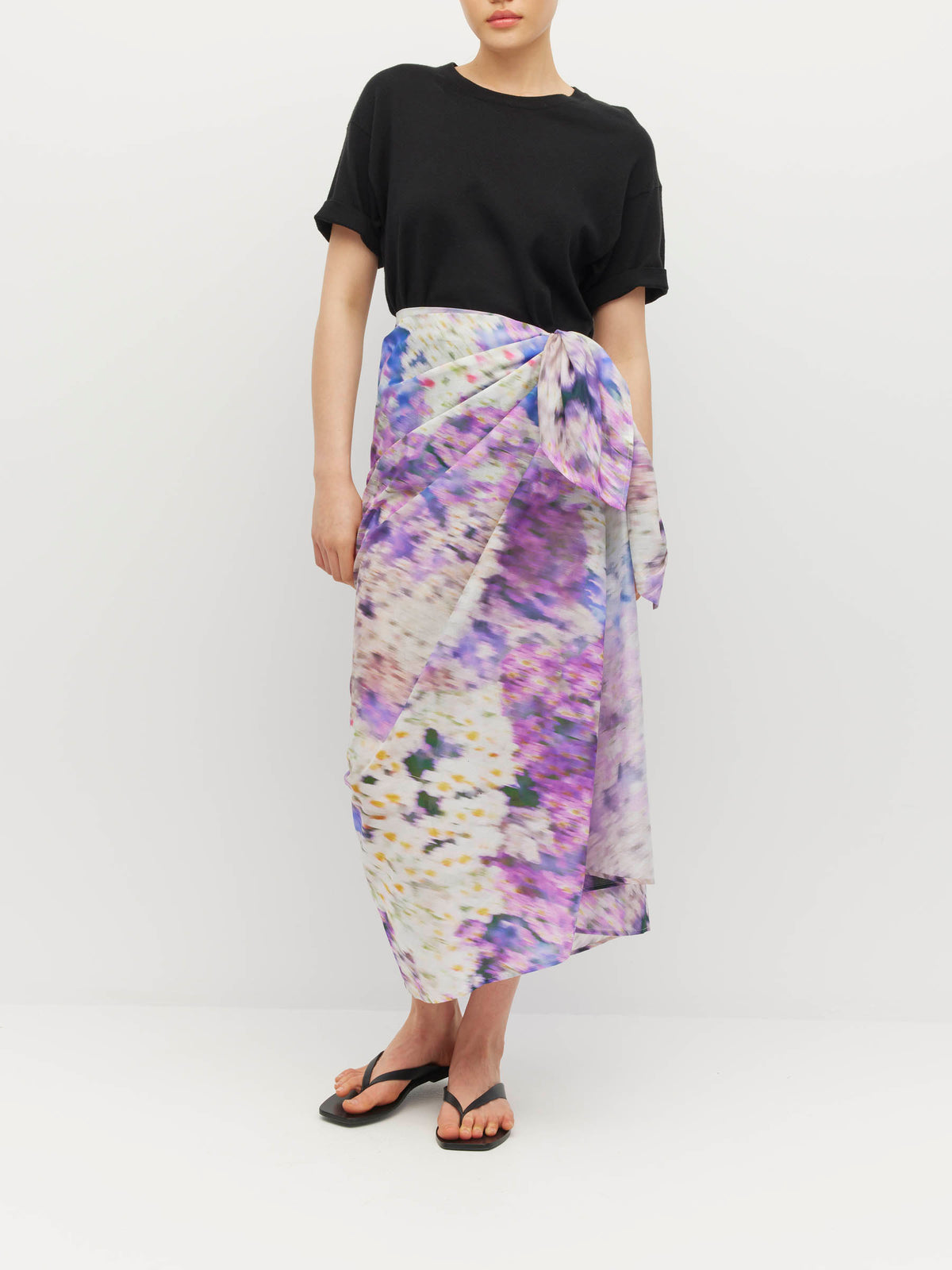 Long Beach Wrap (Lavender Mist Cotton) Aster