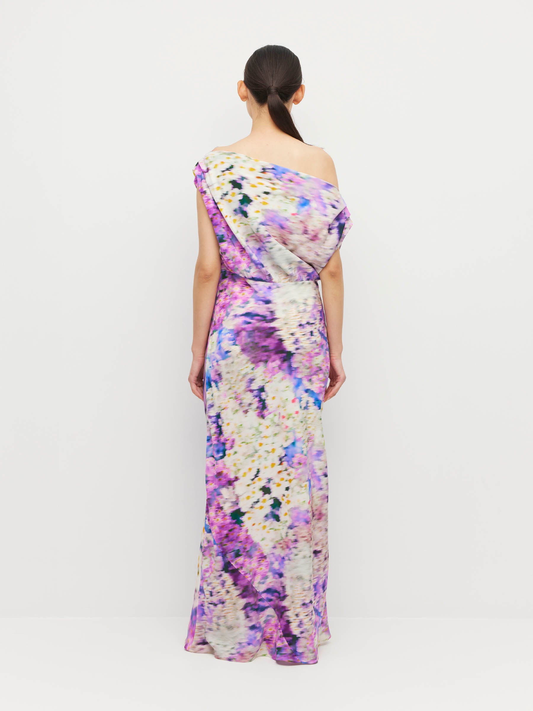 Monaco Dress (Lavender Mist Silk CDC) Aster