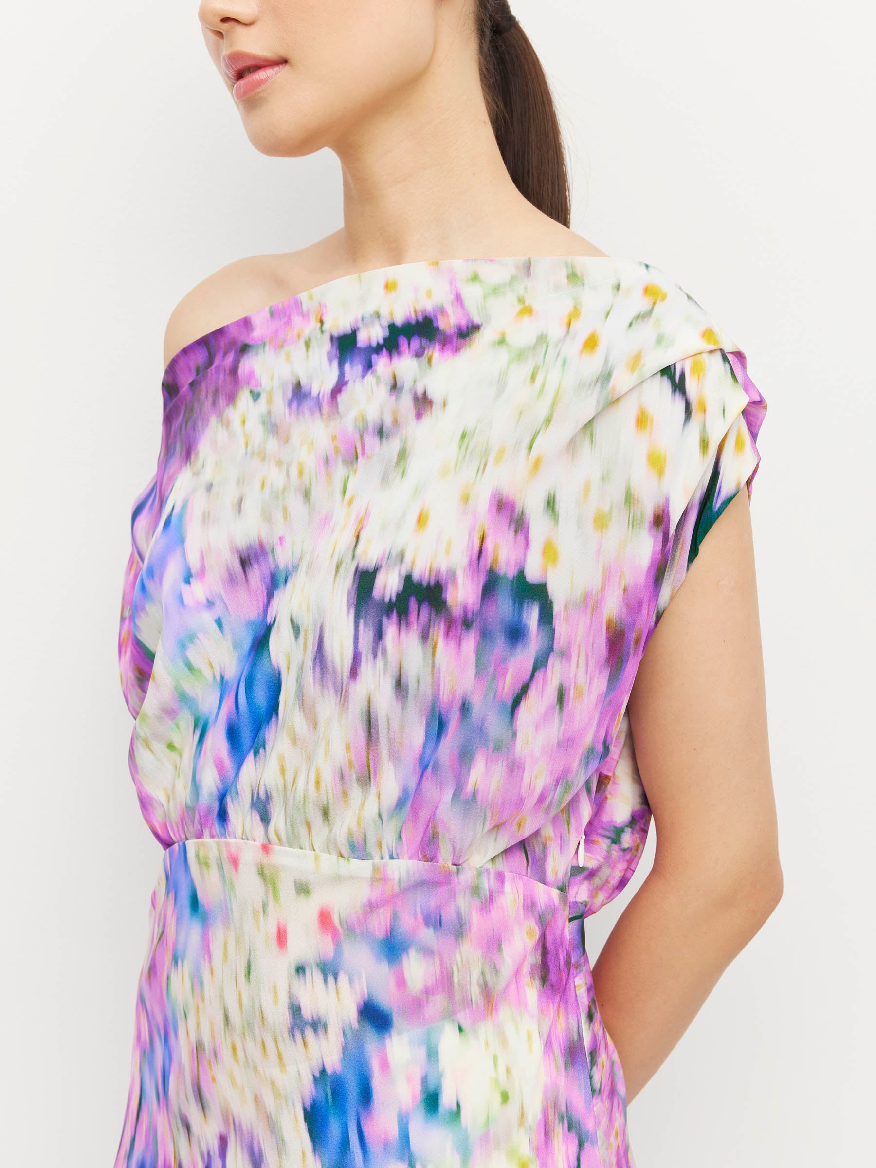 Monaco Dress (Lavender Mist Silk CDC) Aster