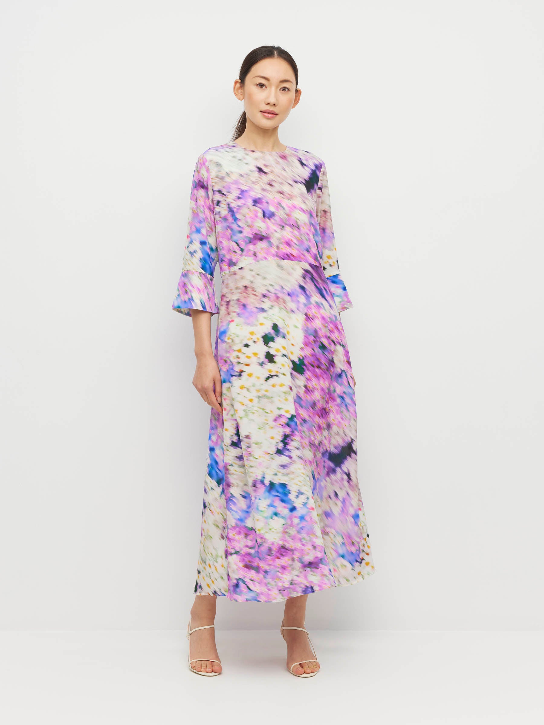 Rosie Dress (Lavender Mist Silk CDC) Aster