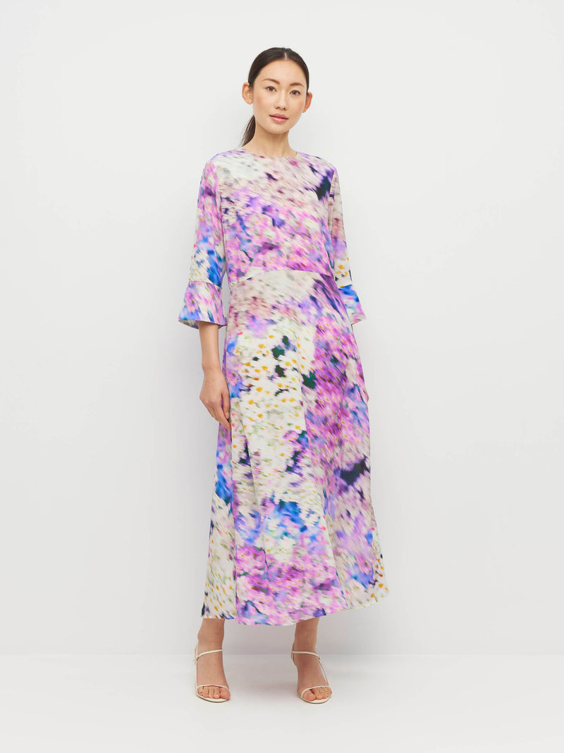 Rosie Dress (Lavender Mist Silk CDC) Aster
