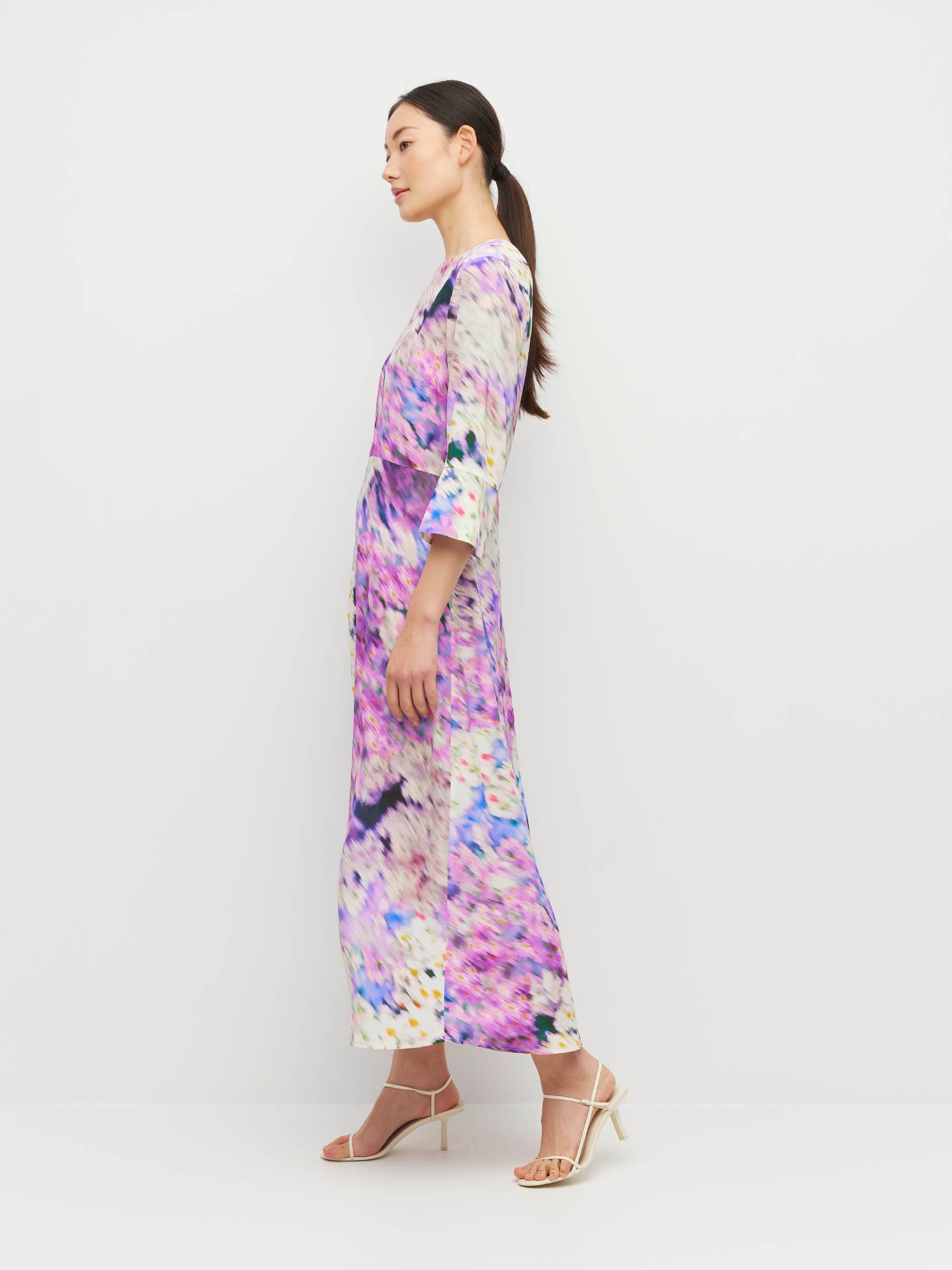 Rosie Dress (Lavender Mist Silk CDC) Aster