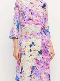 Rosie Dress (Lavender Mist Silk CDC) Aster