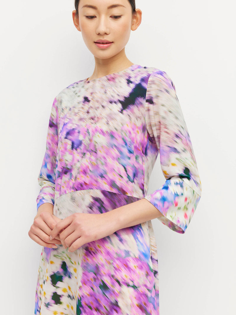 Rosie Dress (Lavender Mist Silk CDC) Aster