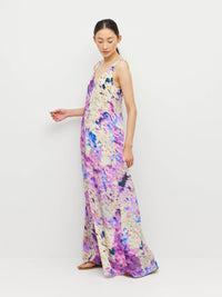Violetta Dress (Lavender Mist Silk CDC) Aster