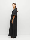 Piper Dress (Light Dupion) Black