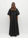 Piper Dress (Light Dupion) Black
