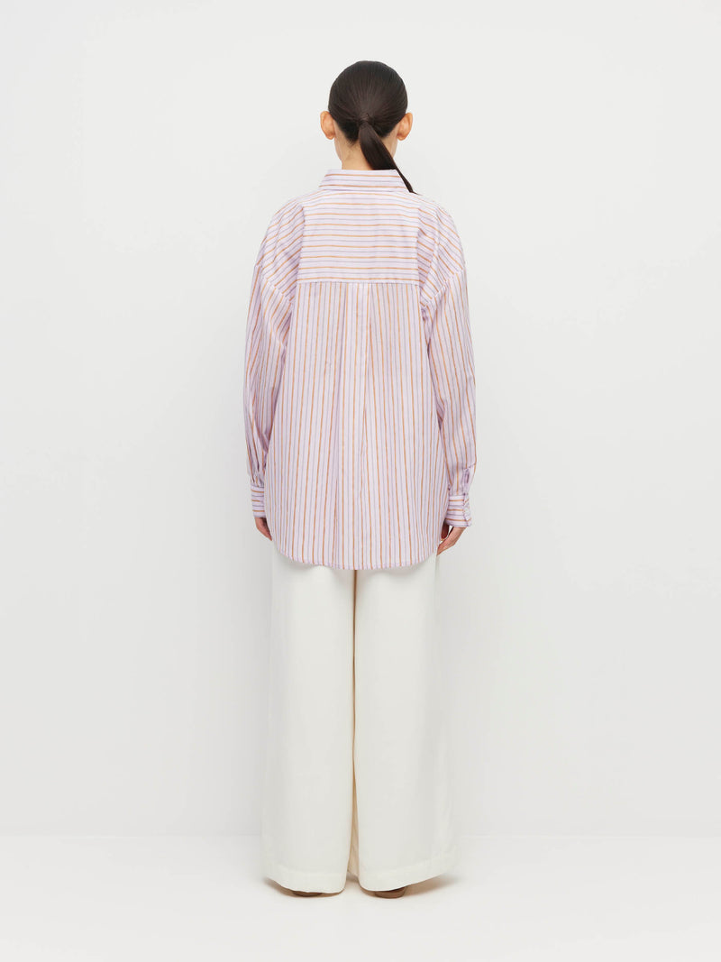 Sunday Shirt (Linea Cotton) Sunset Stripe