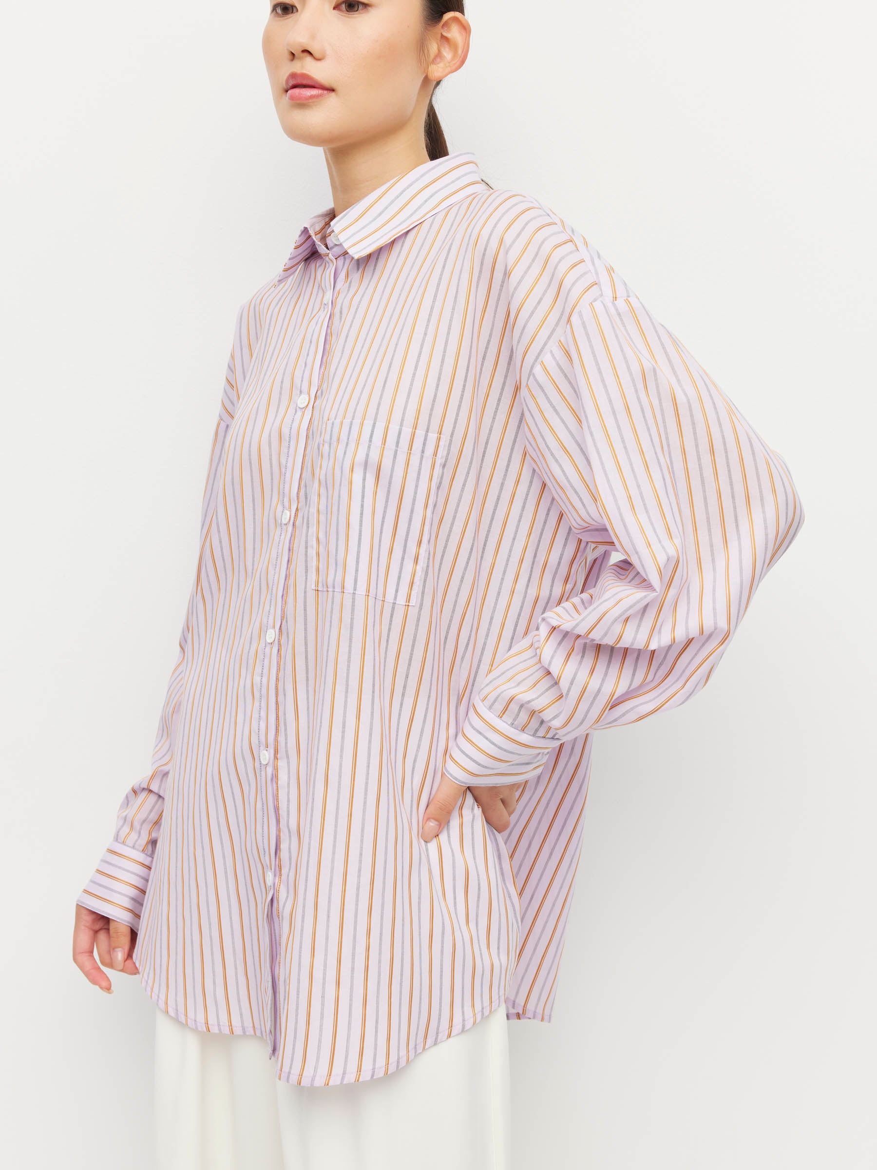 Sunday Shirt (Linea Cotton) Sunset Stripe