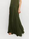 Betty Pleat Dress (Matte Pleat) Vine