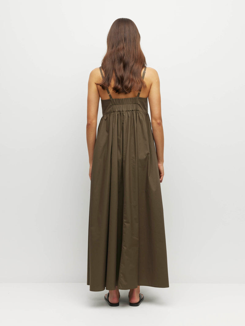 Katy Dress (Organic Cotton) Olive