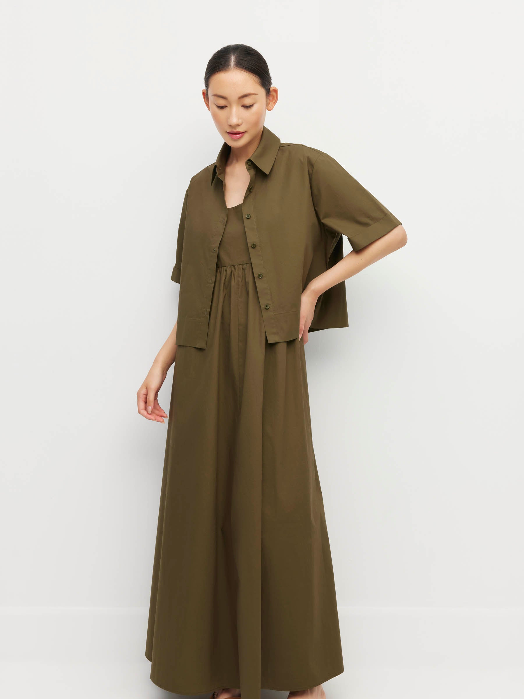 Katy Dress (Organic Cotton) Olive