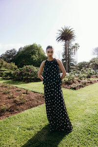 Aria Dress (Polka Crush) Black/Chalk