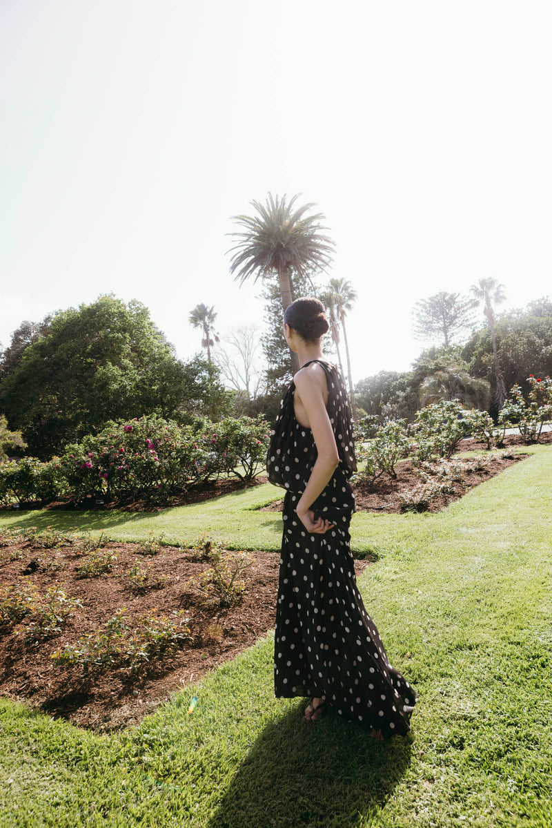 Aria Dress (Polka Crush) Black/Chalk