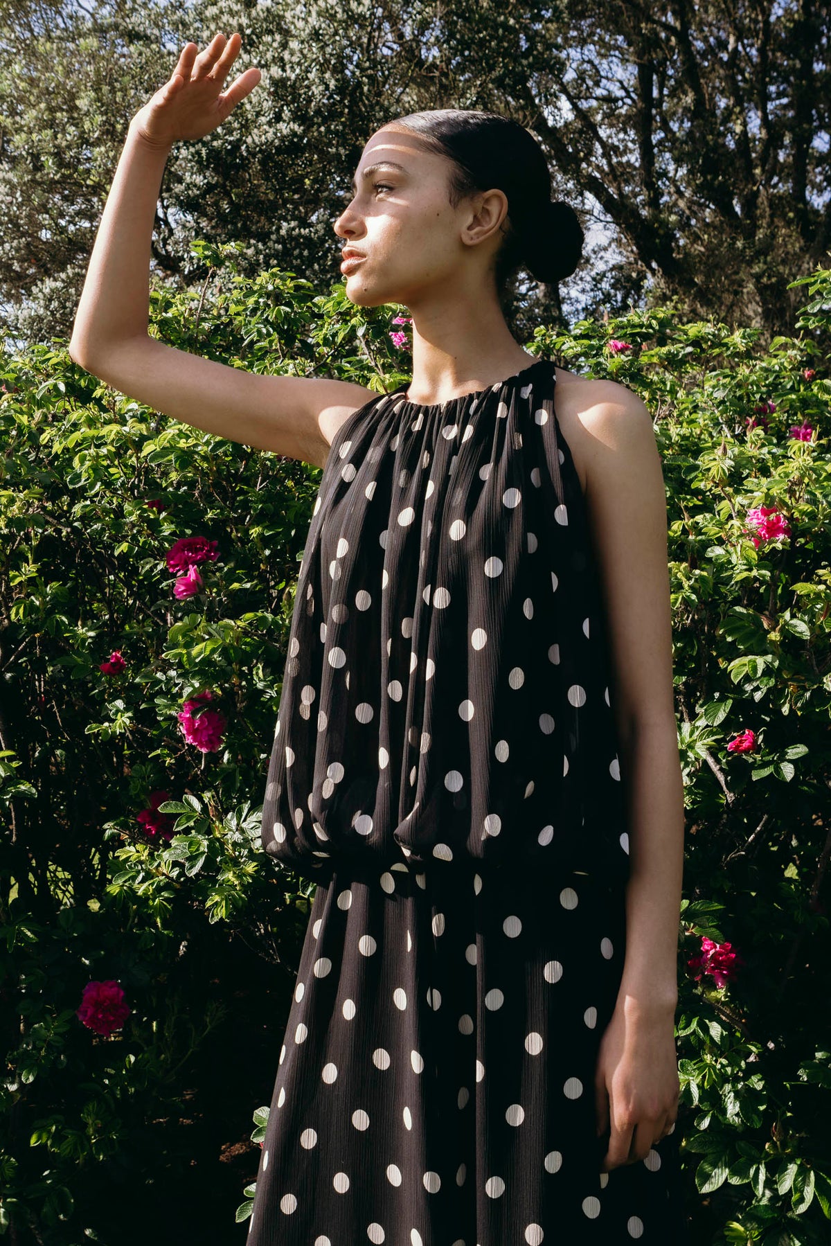 Aria Dress (Polka Crush) Black/Chalk