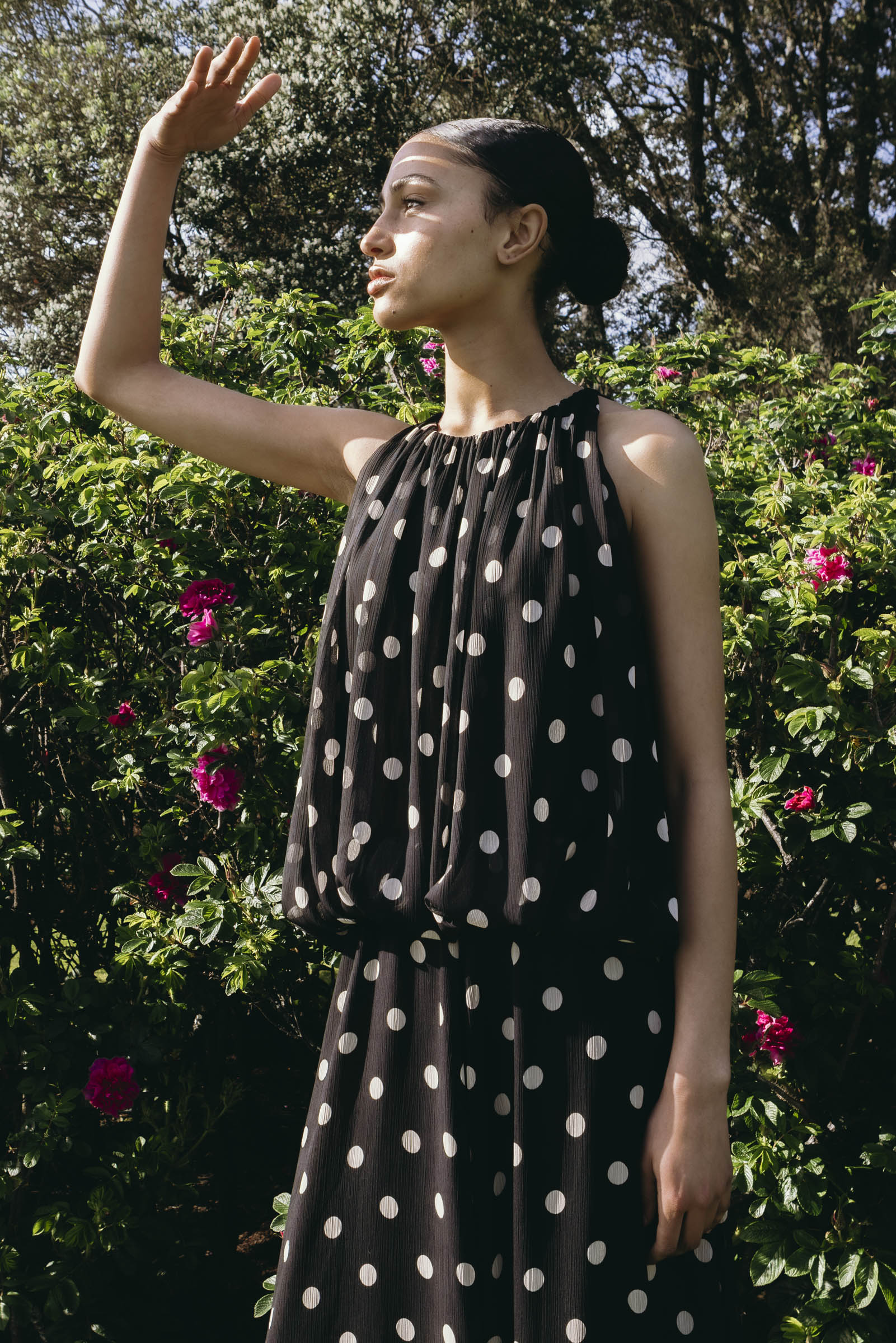 Aria Dress (Polka Crush) Black/Chalk