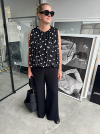 Calder Top (Polka Crush) Black/Chalk