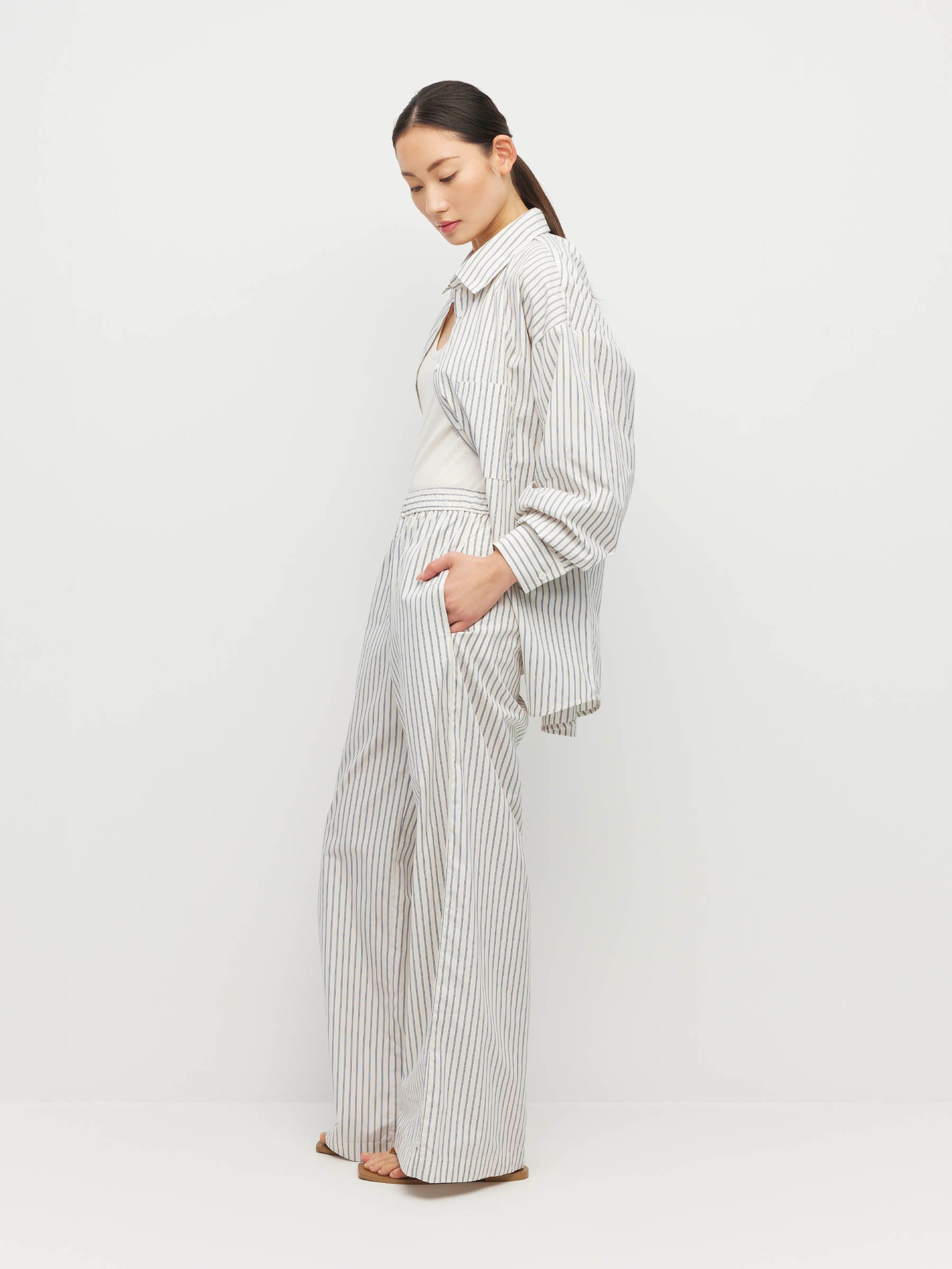 Koa Trouser (Seaside Cotton) Nautica Stripe