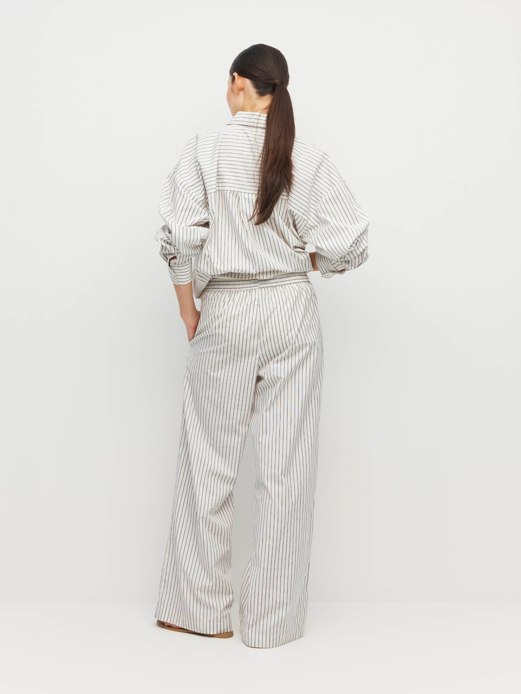 Koa Trouser (Seaside Cotton) Nautica Stripe