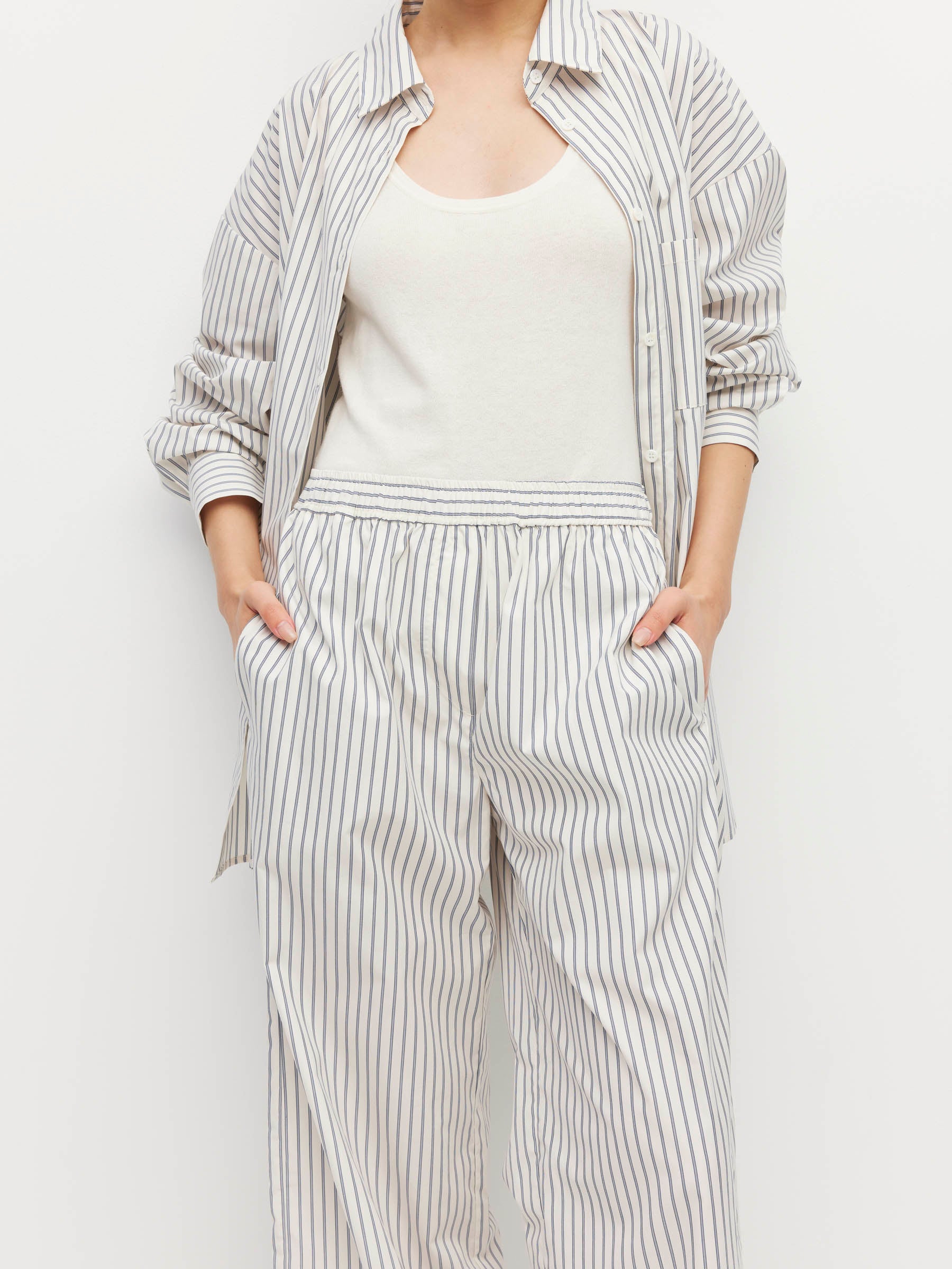 Koa Trouser (Seaside Cotton) Nautica Stripe