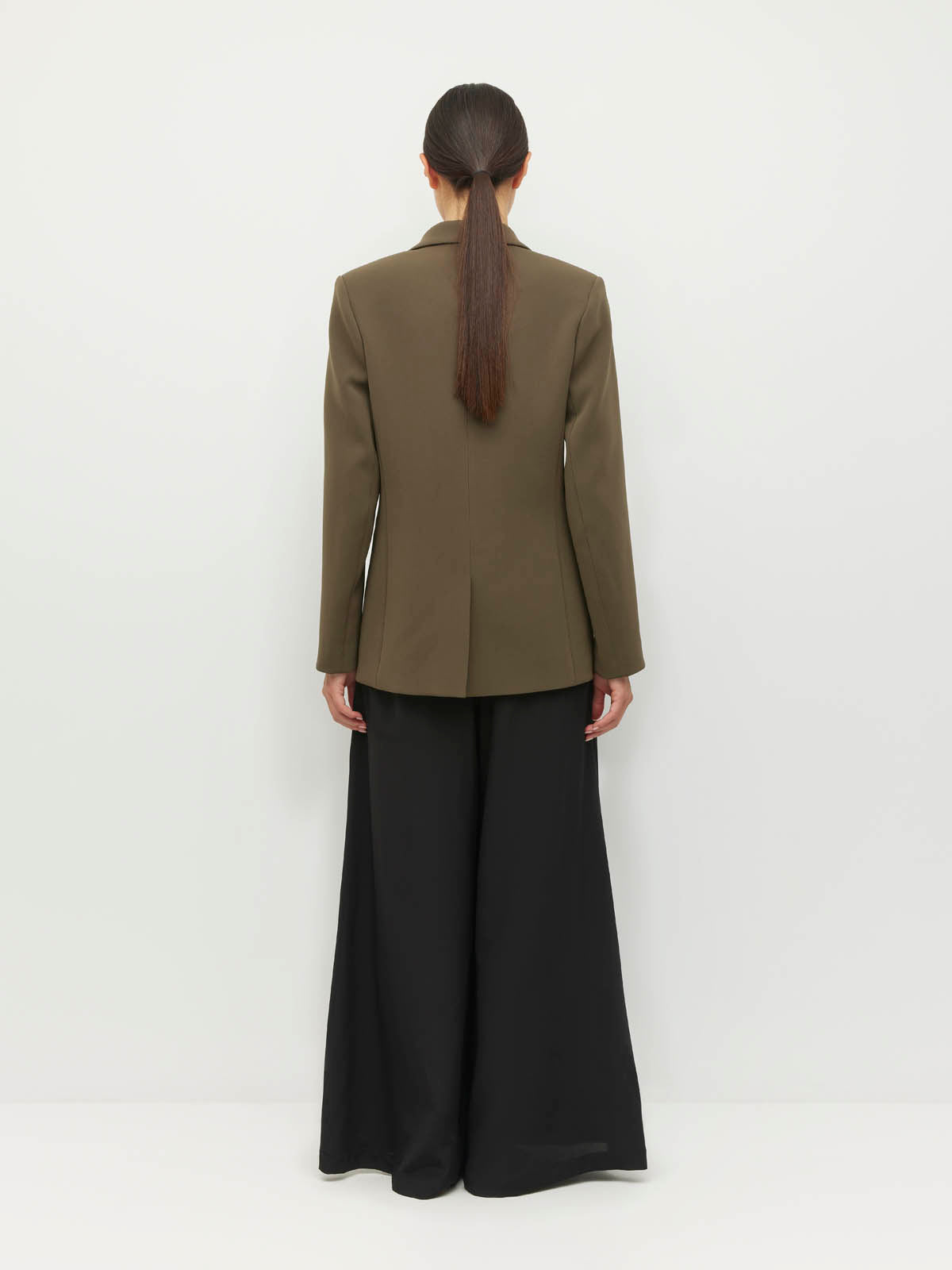 Harry Blazer (Bonded Crepe) Olive – Juliette Hogan