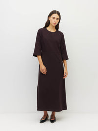Rosie Dress (Bonotto Crepe) Plum