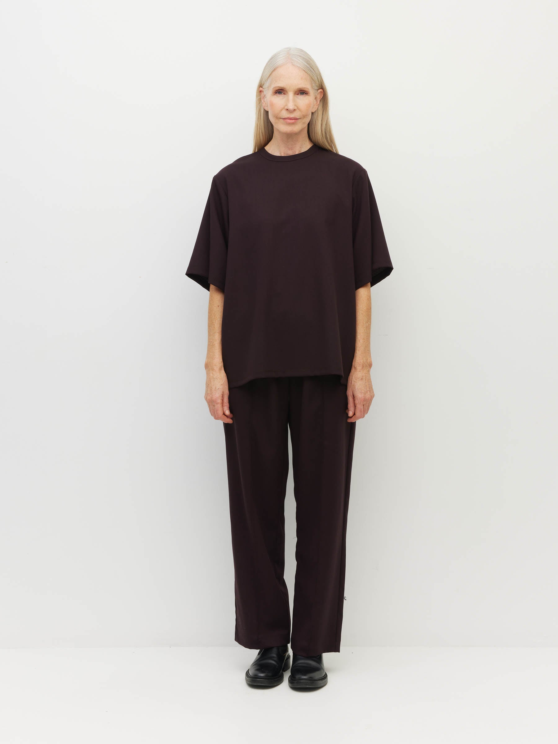 Saville T (Bonotto Crepe) Plum