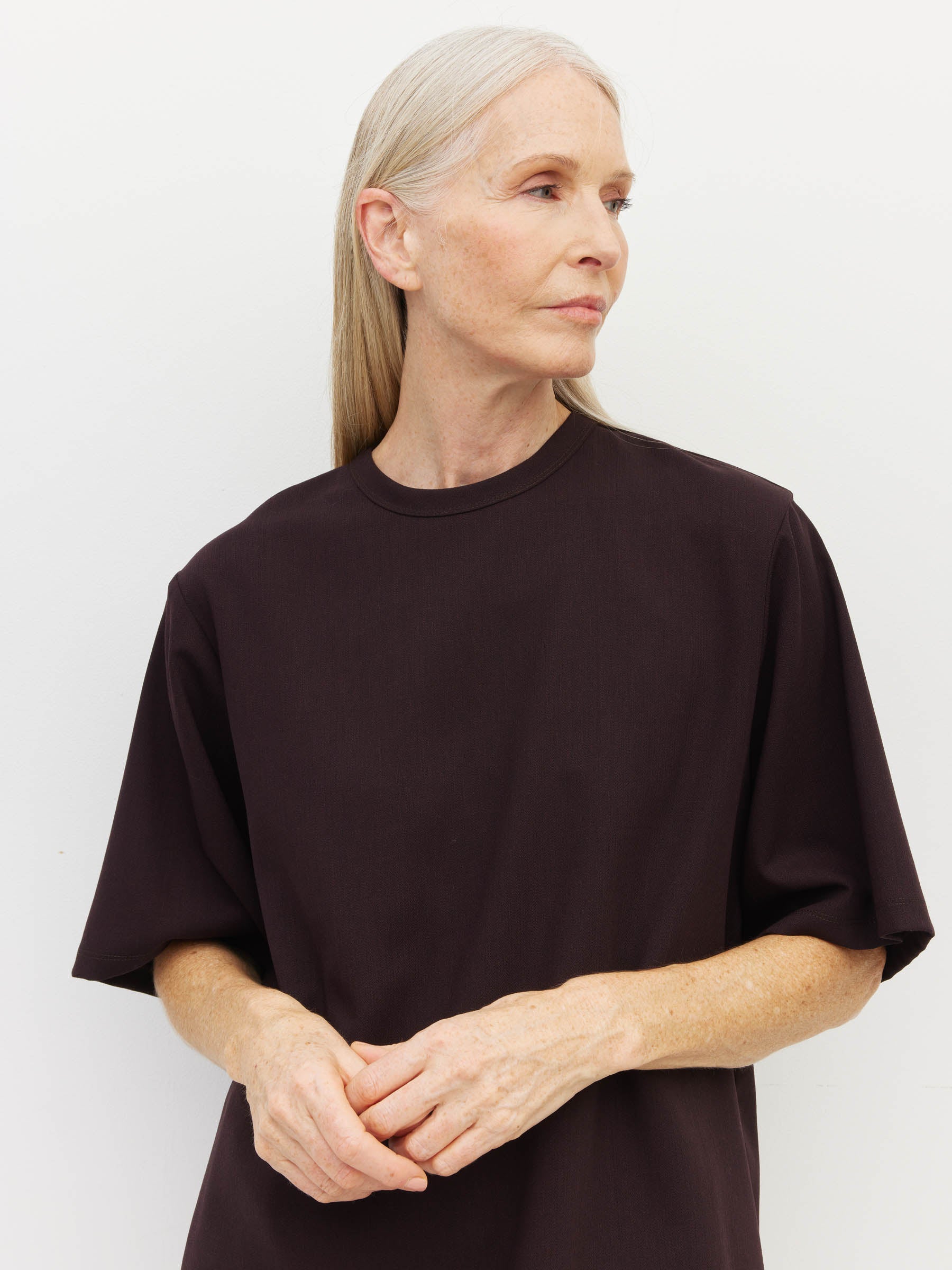 Saville T (Bonotto Crepe) Plum