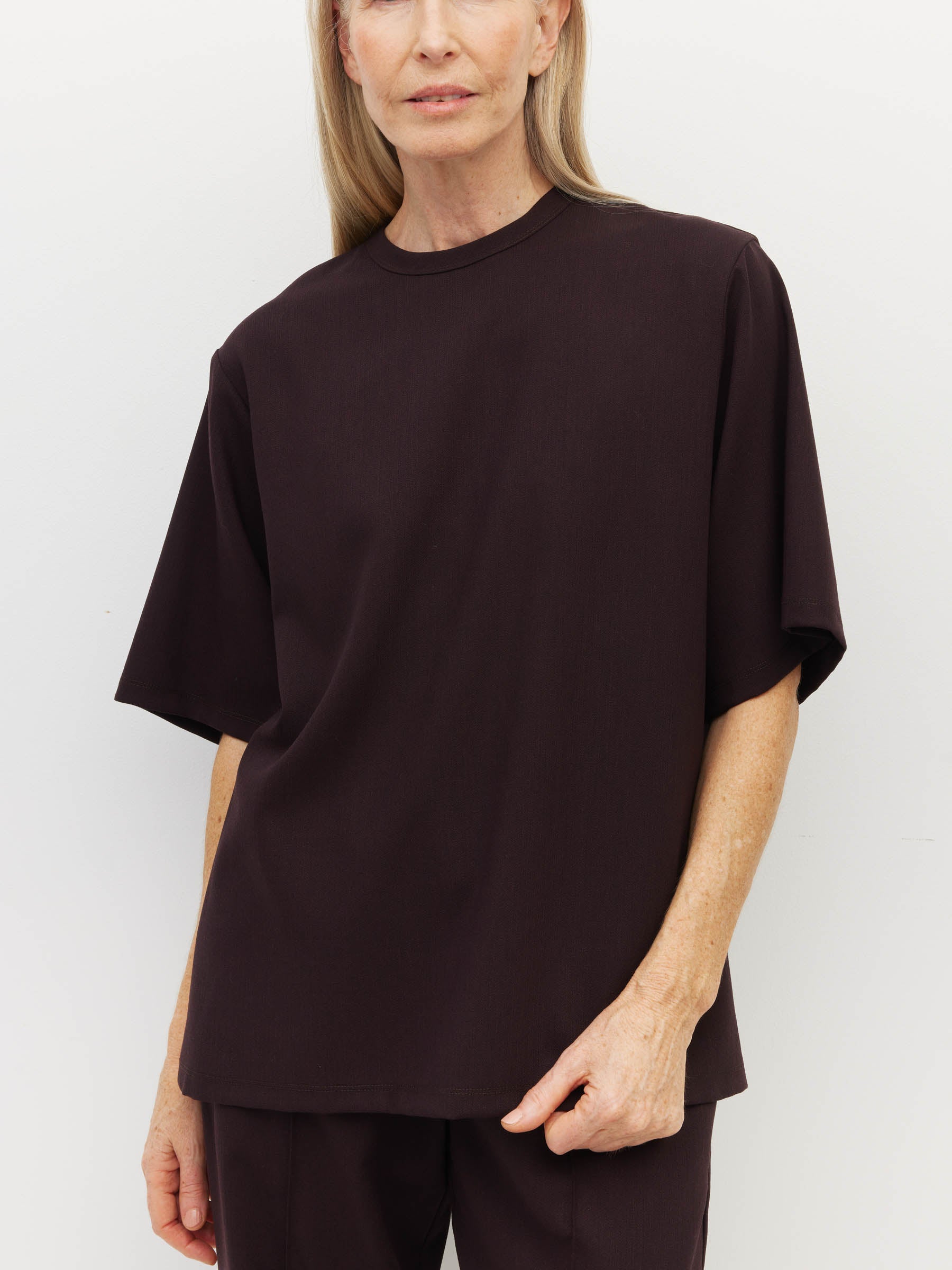 Saville T (Bonotto Crepe) Plum