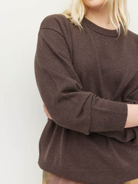 Cotton Sweatshirt (Cotton Knit) Truffle Marle