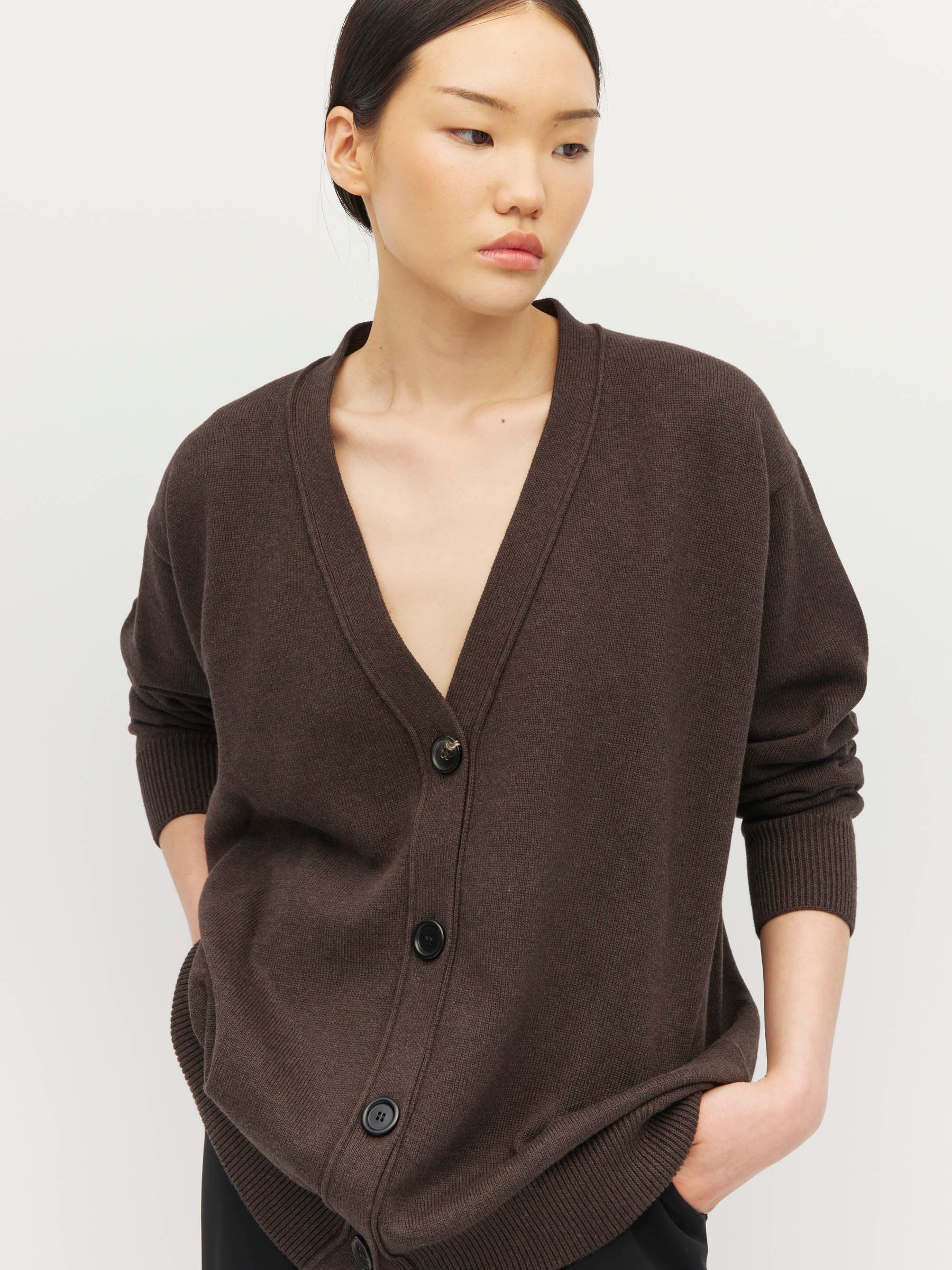 Marvin Cardi (Cotton Knit) Truffle Marle