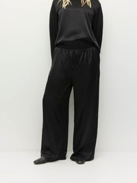 Koa Trouser (Dress Satin) Gloss Black