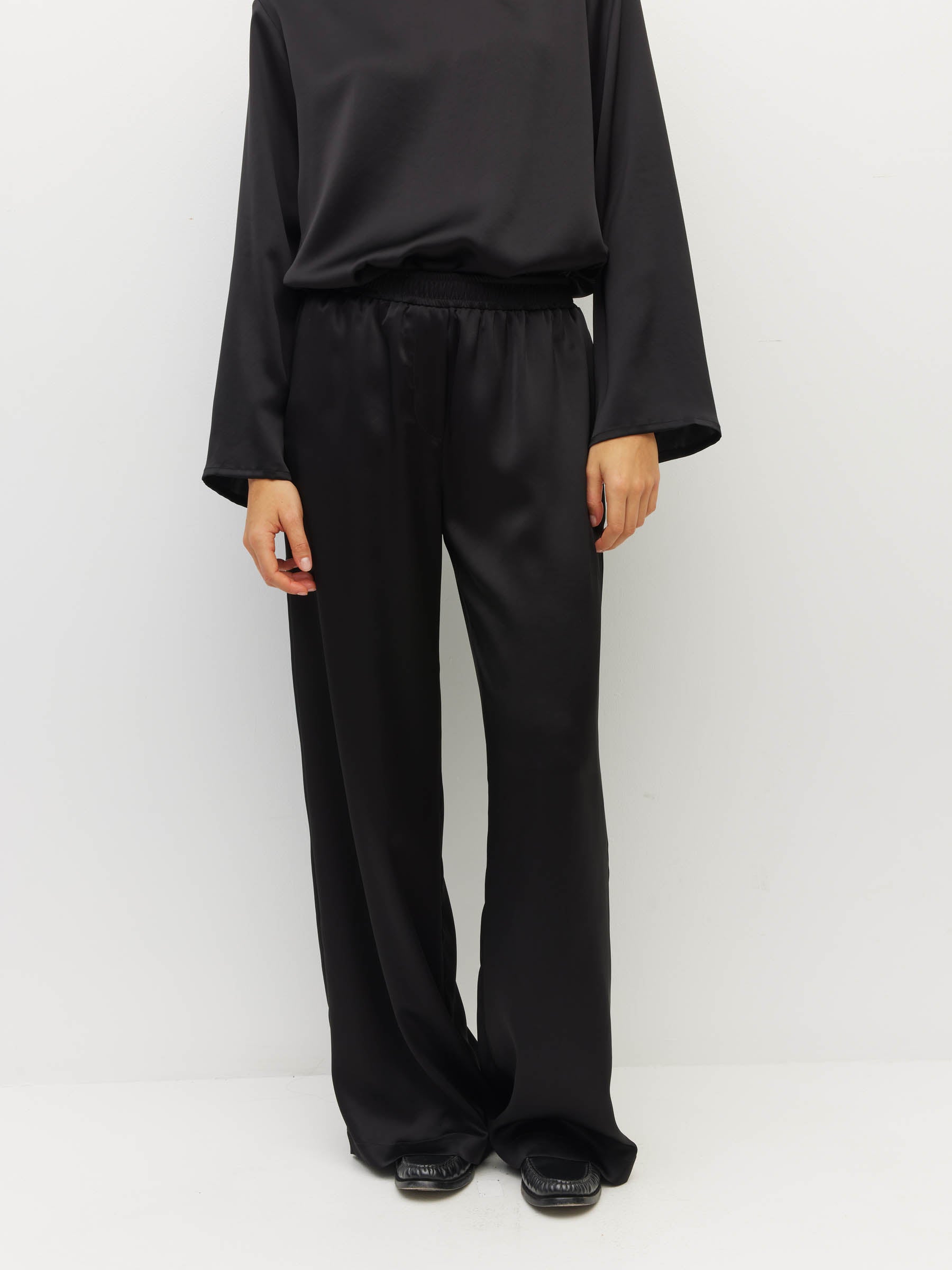 Koa Trouser (Dress Satin) Gloss Black