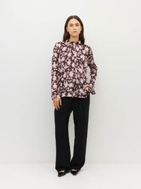 Sukie Top (Dusk Blossom Plisse) Rose Lustre