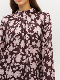 Sukie Top (Dusk Blossom Plisse) Rose Lustre