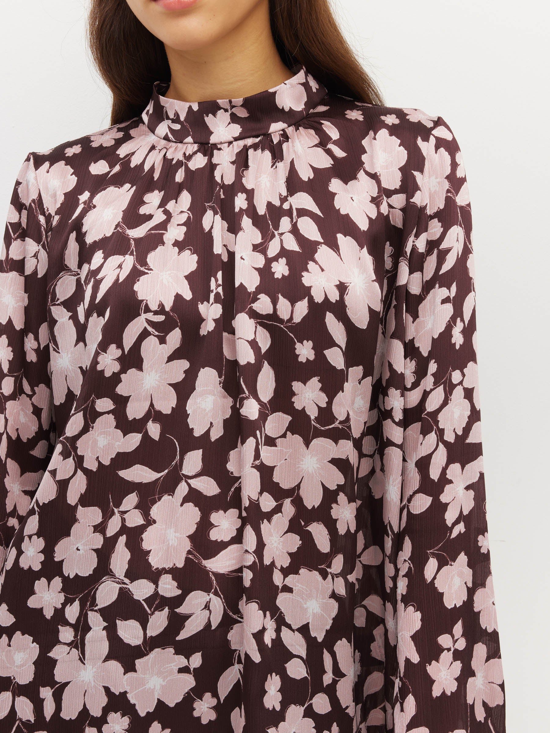 Sukie Top (Dusk Blossom Plisse) Rose Lustre