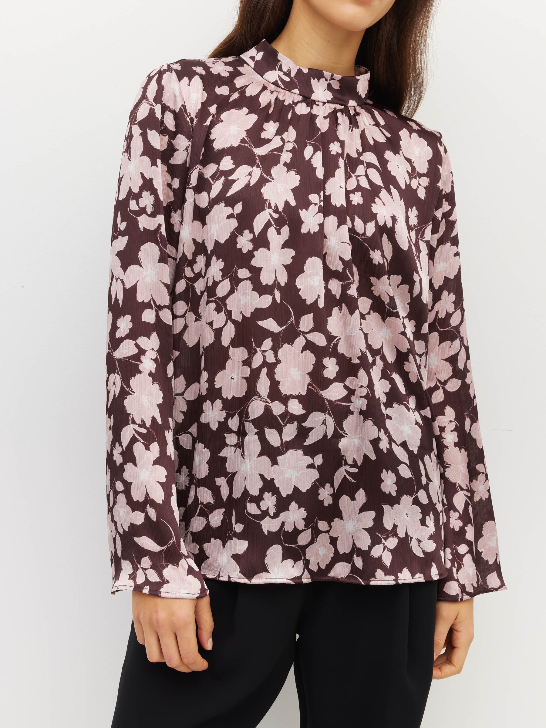 Sukie Top (Dusk Blossom Plisse) Rose Lustre