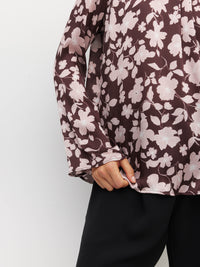 Sukie Top (Dusk Blossom Plisse) Rose Lustre