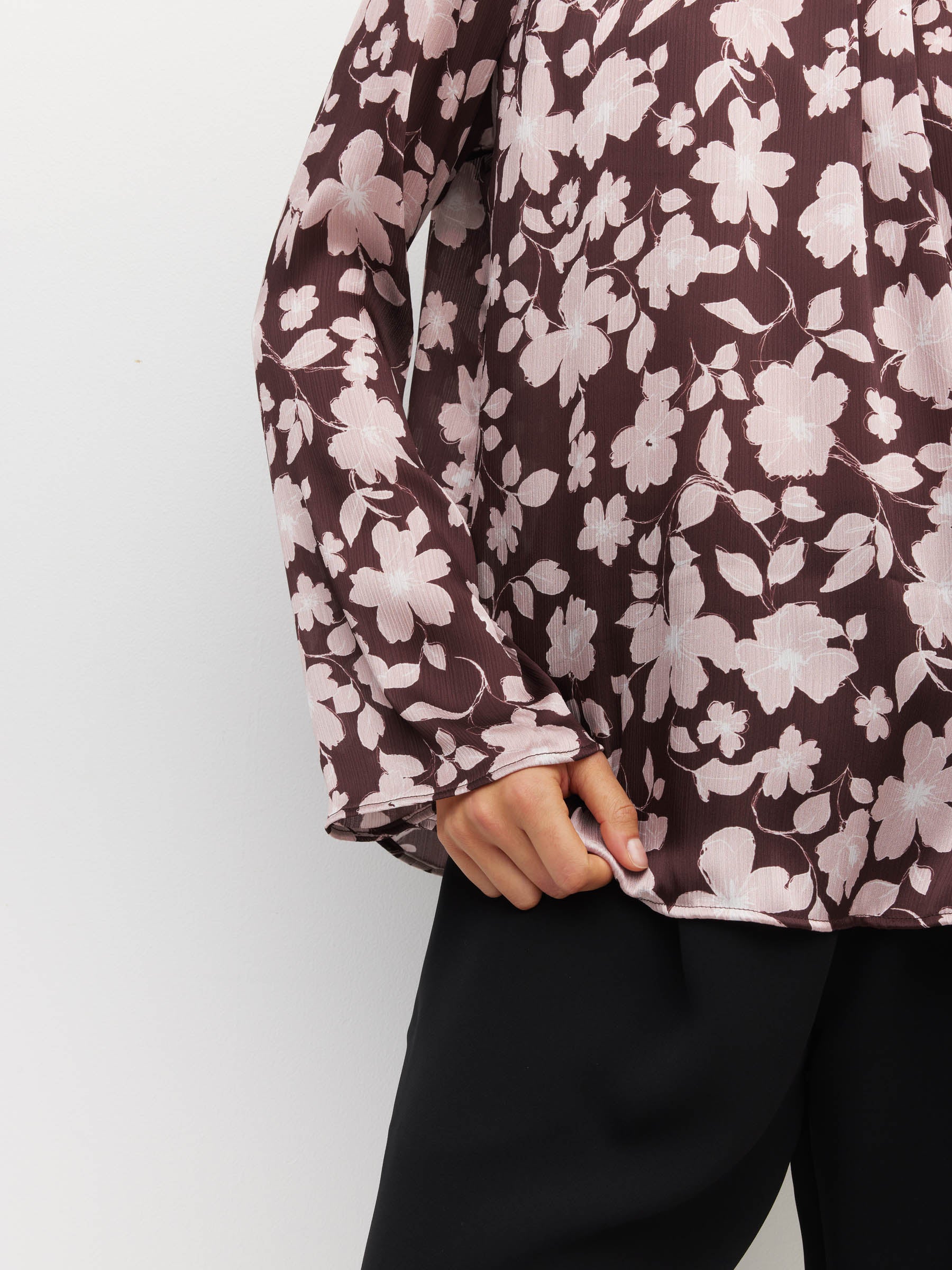 Sukie Top (Dusk Blossom Plisse) Rose Lustre