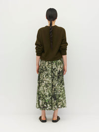 Arcade Skirt (Gypsy Flora Crepe) Seagrass