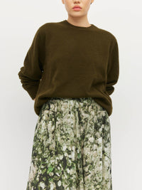 Arcade Skirt (Gypsy Flora Crepe) Seagrass