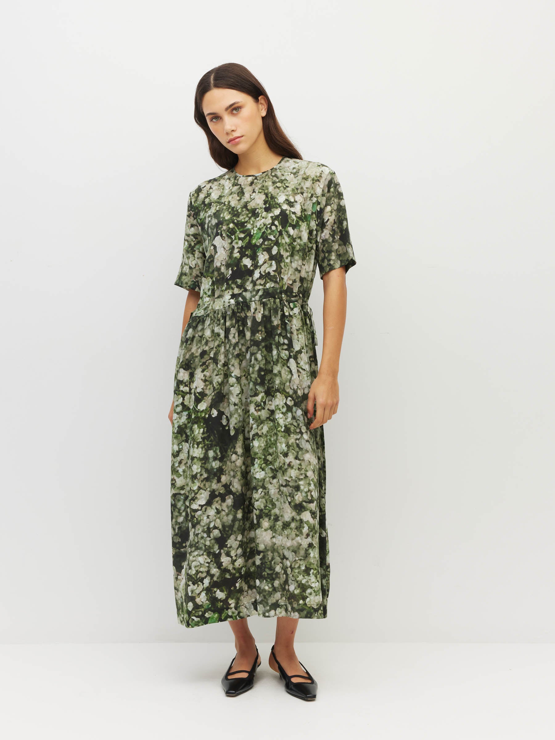 Dima Tunic (Gypsy Flora Crepe) Seagrass