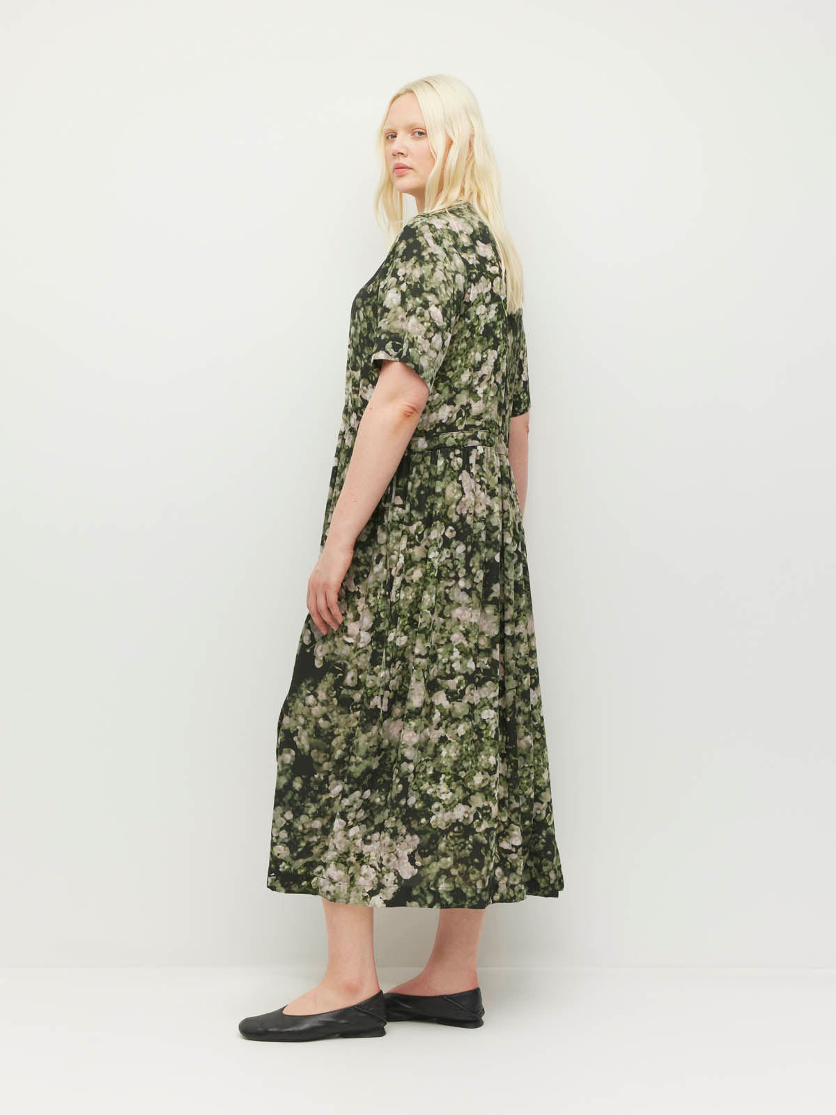 Dima Tunic (Gypsy Flora Crepe) Seagrass