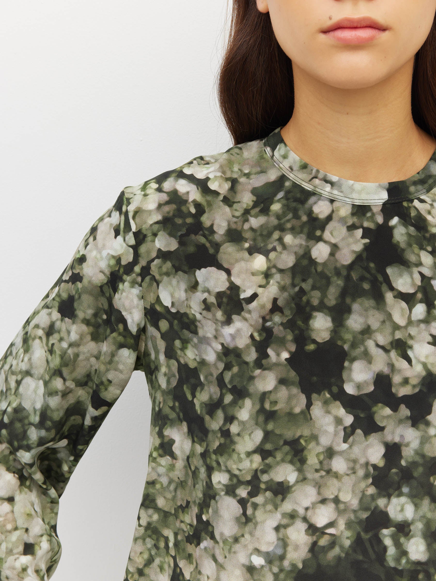 L/S Fancy T (Gypsy Flora Crepe) Seagrass