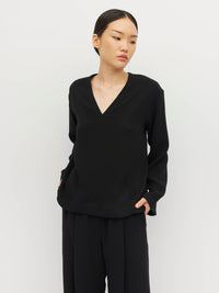L/S Yvette T (Luxe Suiting) Black