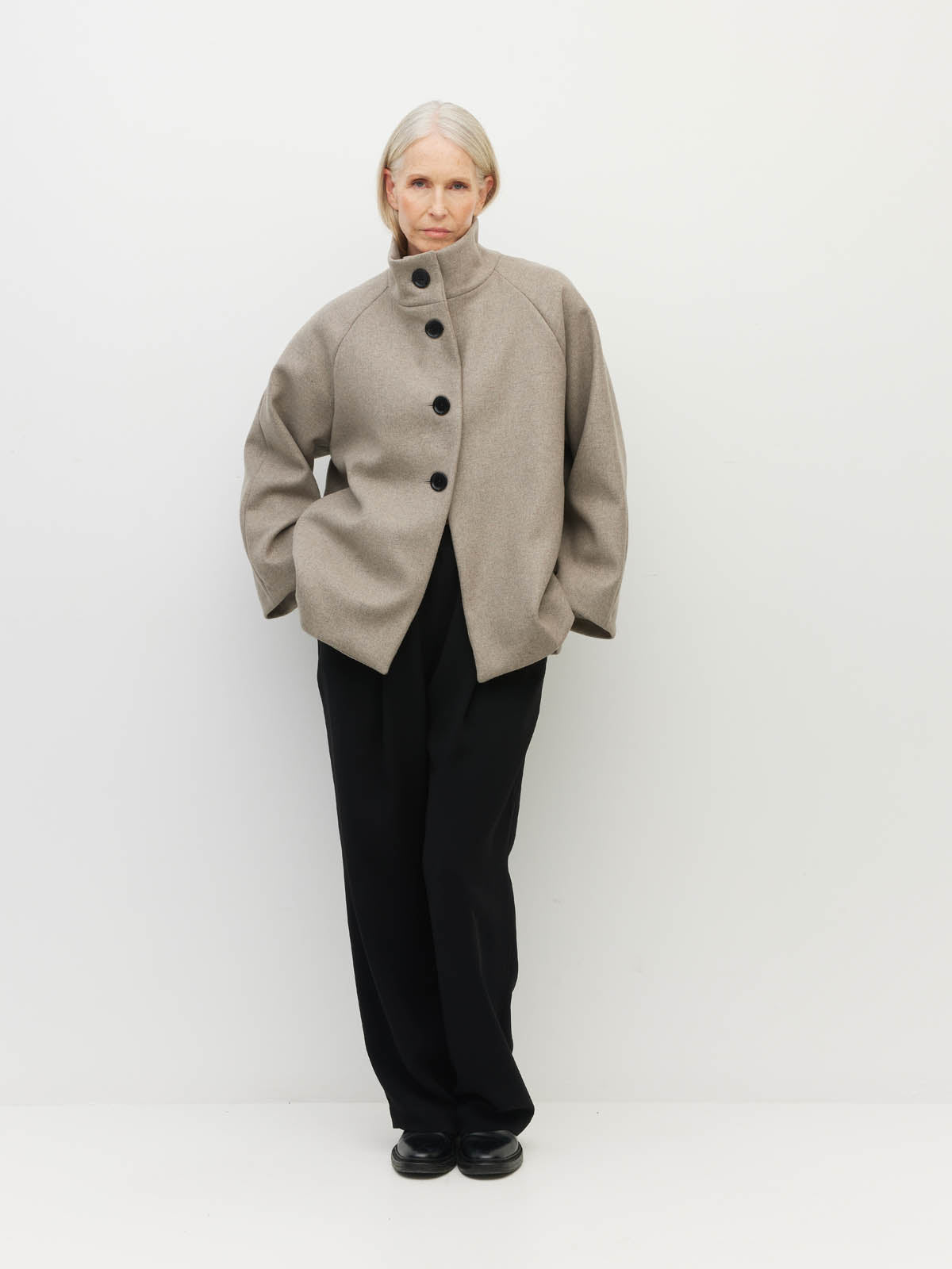 Isla Jacket (Luxe Wool) Oat Marle