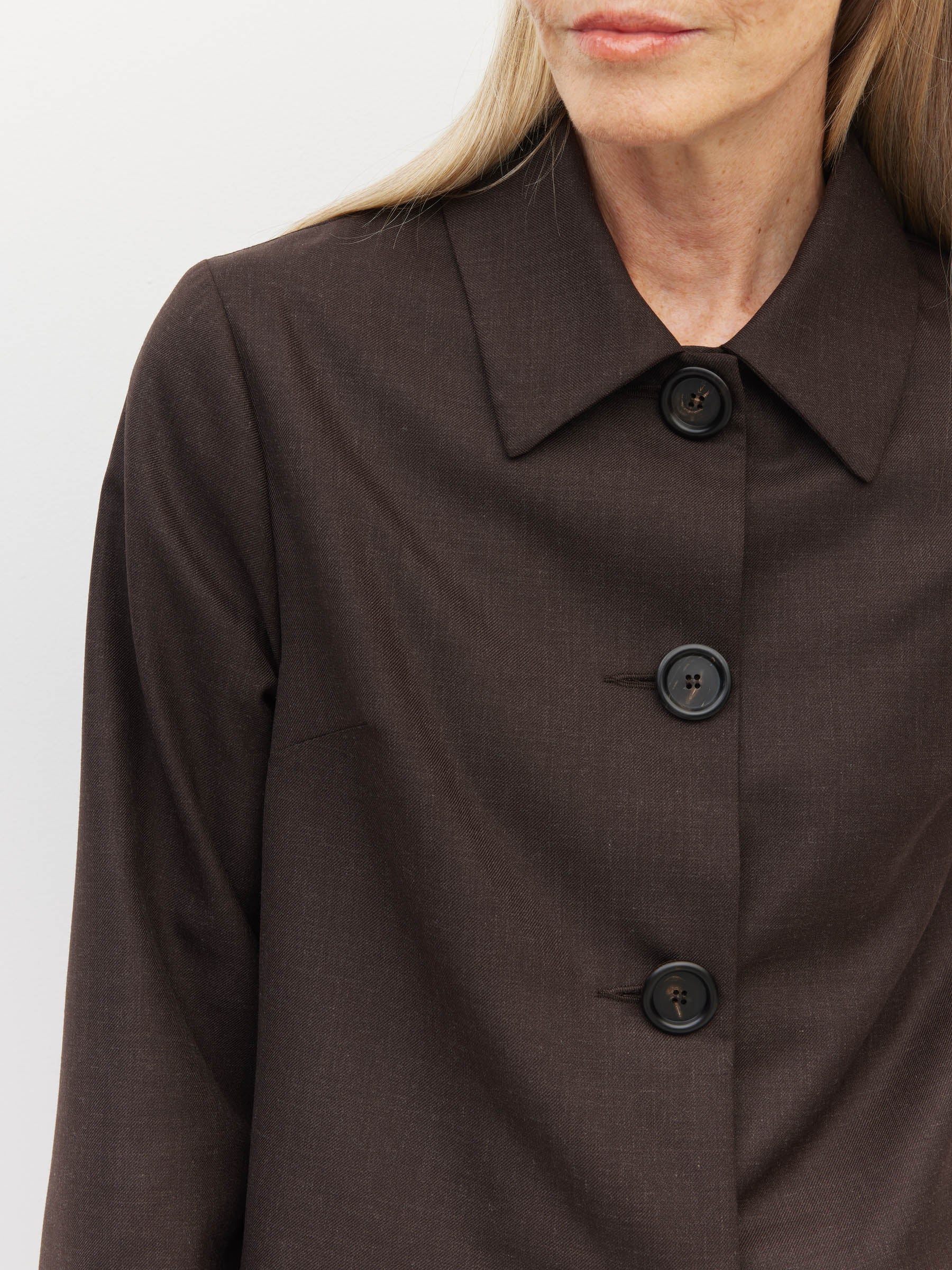 Raf Jacket (Melange Suiting) Bitter Chocolate