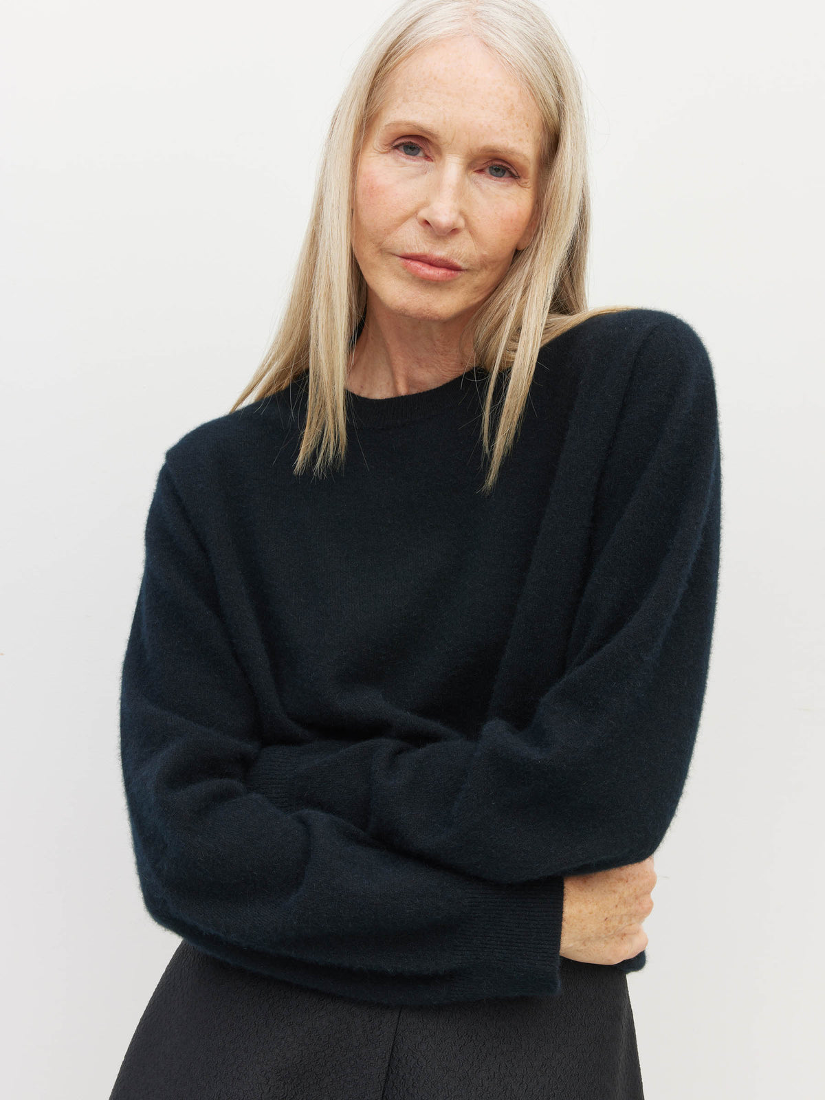 Dion Crew (Perino Knit) Black