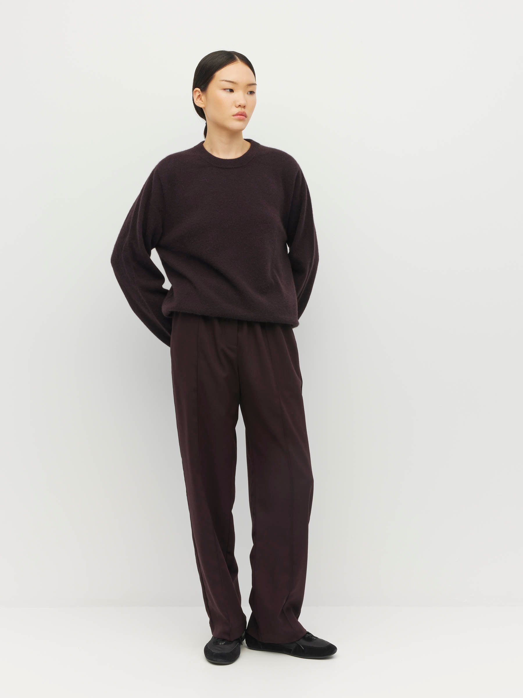 Dion Crew (Perino Knit) Plum